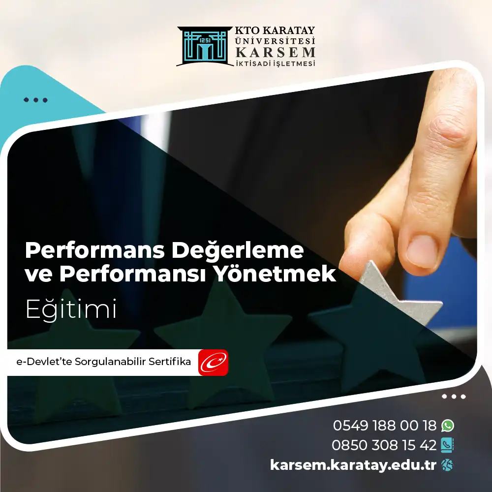 Performans Değerleme ve Performansı Yönetmek Eğitimi Sertifika Programı